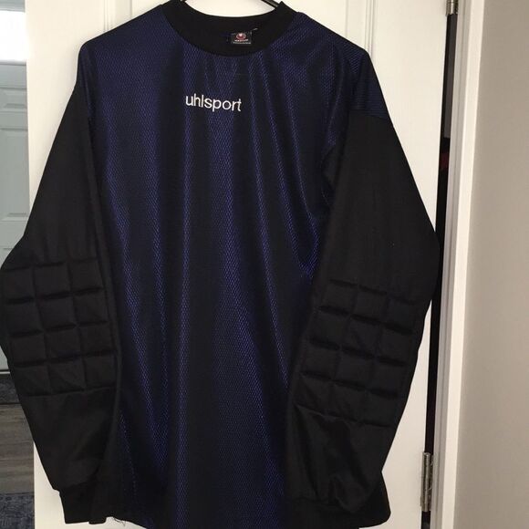 Vintage Uhlsport padded Soccer Old Men’s over size Goalie GK Jersey M retro - Picture 1 of 4